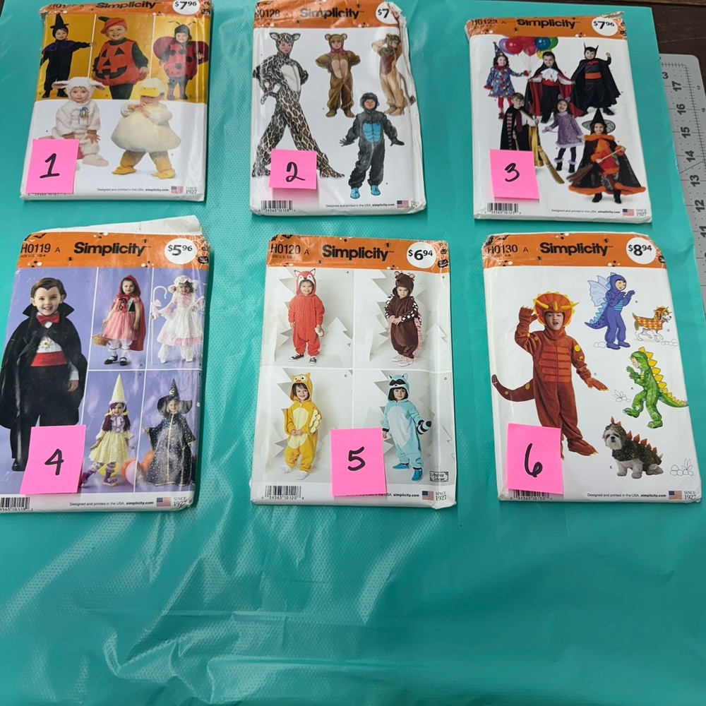 Simplicity Sewing Patterns Halloween Costumes Unused Childs Adults Choose From 6
